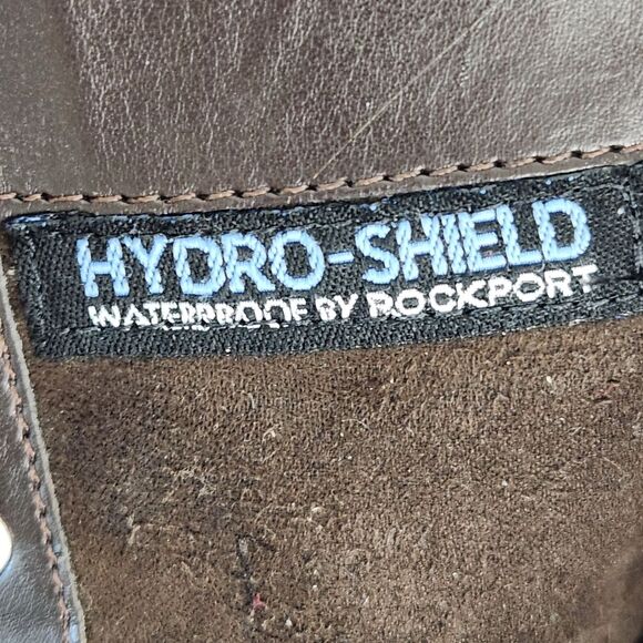 Rockport Lace Up Waterproof Boots Womens Size 7.5 Brown Leather  goth grunge - Picture 5 of 16